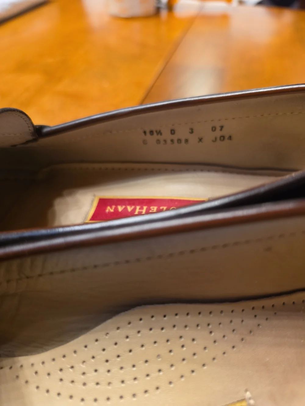 Cole Haan Dark Brown Leather Tassel Loafers 10.5D